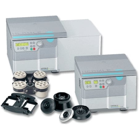 Hermle Z326 and refrigerated Z326 k hi speed centrifuge